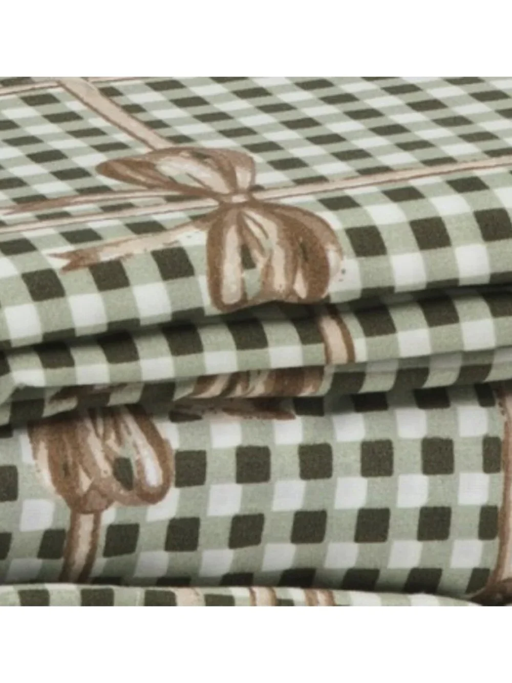 CUPCAKES & CASHMERE Gingham Bow Sheet Set